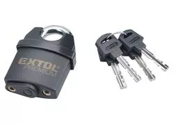 Extol Premium 8857750 Zámok visací bezpečnostný vodeodolný, 4 kľúče, 50mm
