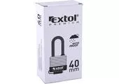 Extol Premium 8857640 Zámok visací vodeodolný poplastovaný predĺžený, 4 kľúče, 40mm