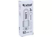 Extol Craft 93252 Zámok visací liatinový predĺžený 52mm, 3 kľúče