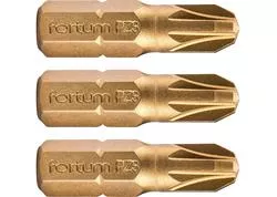 Fortum 4741373 Krížový bit 3ks, PZ 3x25mm, S2