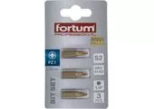 Fortum 4741371 Krížový bit 3ks, PZ 2x25mm, S2