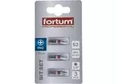 Fortum 4741202 Krížový bit 3ks, PH 2x25mm, S2