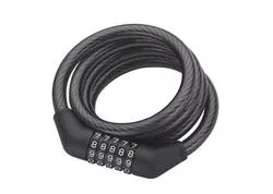 Strend Pro 252260 Zámok na bicykel, 5 číselný kód ZOLI 84620, 10 mm x 120 cm